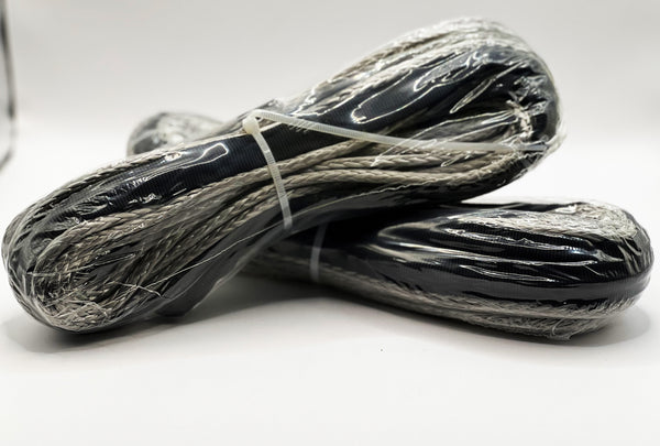 4mm 50ft Silver Synthetic Winch Cord 5500bs Capacity